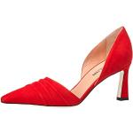 Zapatos rojos de ante de tacón de verano Pollini talla 35 para mujer 