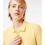 Polos amarillos de algodón de algodón cocodrilo Lacoste para mujer 