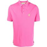 Camisetas deportivas rosas de algodón manga corta con logo Pringle of Scotland para mujer 