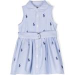 Vestidos polo infantiles azules de algodón informales con logo Ralph Lauren Lauren 3 años 
