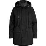 Abrigos negros de algodón con capucha  impermeables Ralph Lauren Polo Ralph Lauren talla L para mujer 