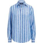 Camisas azules de lino de lino  rebajadas informales con logo Ralph Lauren Polo Ralph Lauren talla M para mujer 