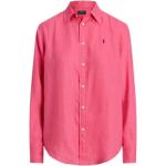 Camisas rosas de lino de lino  informales con logo Ralph Lauren Polo Ralph Lauren talla M para mujer 