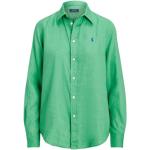 Camisas verdes de lino de lino  tallas grandes informales con logo Ralph Lauren Polo Ralph Lauren talla XXL para mujer 