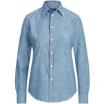 Camisas estampadas azules de algodón tallas grandes con logo Ralph Lauren Polo Ralph Lauren talla XXL para mujer 