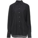 Camisas negras de seda de manga larga manga larga Ralph Lauren Polo Ralph Lauren talla L para mujer 