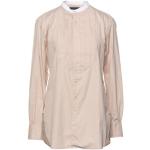 Camisas beige de algodón cuello Mao manga larga Ralph Lauren Polo Ralph Lauren talla L para mujer 