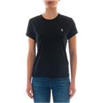 Camisetas negras de algodón de algodón  con logo Ralph Lauren Polo Ralph Lauren talla S para mujer 