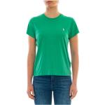 Camisetas verdes de algodón de algodón  con logo Ralph Lauren Polo Ralph Lauren talla L para mujer 