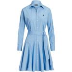 Vestidos camiseros azules de popelín Ralph Lauren Polo Ralph Lauren talla M para mujer 
