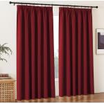 Accesorios rojos de poliester para cortinas térmicos contemporáneo 
