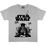 Camisetas grises de poliester de manga corta infantiles rebajadas Star Wars Darth Vader 4 años 