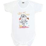Popgear Looney Tunes Taz Little But Loud Baby Girls Romper White Peleles, 3-6 Months para Bebés