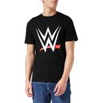 Popgear WWE Logo Men's T-Shirt Black Camiseta, Neg