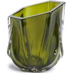 Portavelas verdes de vidrio Zaha Hadid Design 