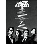 Póster de Arctic Monkeys de la banda de rock indie rock Post-Britpop para pared, A4