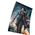 Póster de los Vengadores (2012), diseño de Robert Downey Jr, Chris Evans, Scarlett Johansson de 28 x 43 cm, papel de acabado esmerilado, material de regalo decorativo