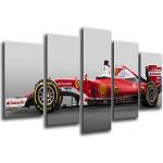 Poster Fotográfico Coche Formula 1, Ferrari F1, Sebastian Vettel Tamaño total: 165 x 62 cm XXL
