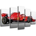 Poster Fotográfico Formula 1 Coches, Ferrari F1 sf71-h, Ferrari F1 2018, Sebastian Vettel, Kimi Raikkonen Tamaño total: 165 x 62 cm XXL