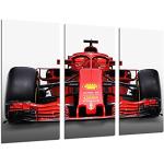 Poster Fotográfico Formula 1 Coches, Ferrari F1 sf71-h, Ferrari F1 2018, Sebastian Vettel, Kimi Raikkonen Tamaño total: 97 x 62 cm XXL