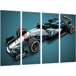 Poster Fotográfico Formula 1 Coches,Mercedes F1 W09, Mercedes F1 2018, Lewis Hamilton, Valtteri Bottas Tamaño total: 131 x 62 cm XXL