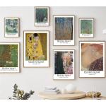 Póster Vintage famoso de Gustav Klimt, arte de pared HD, lienzo impreso, pintura clásica de artista, cuadro decorativo para Interior y sala de estar