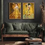 Pósteres e impresiones de Gustav Klimt famosos retro, pintura en lienzo, decoración moderna del hogar, imagen artística de pared para sala de estar Interior, sin marco