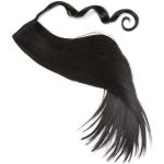 Postizo trenza cola de caballo liso 60 cm para engancharlo | Extensión de pelo flequillo en el color negro NUEVAMENTE
