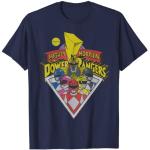 Camisetas azules de encaje Power Rangers con logo talla S para hombre 