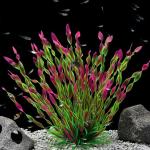 Práctico y delicado adorno de acuario de algas marinas artificiales, resistente al color, duradero, para plantas de peceras domésticas