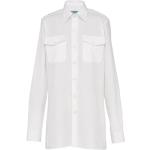 Camisas blancas de popelín tallas grandes con logo Prada talla S para mujer 