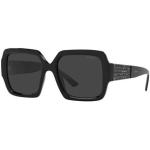 Gafas negras de plástico de sol rebajadas con logo Prada talla 7XL para mujer 