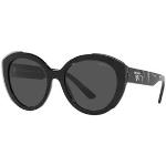 Gafas negras de plástico de sol con logo Prada talla 7XL para mujer 