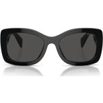 Gafas negras de acetato de sol rebajadas con logo Prada talla 3XL para mujer 