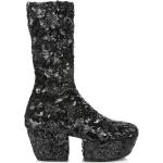 Botas negras de goma con plataforma  rebajadas Prada talla 35 para mujer 