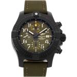 Relojes verdes de titanio de pulsera Cronógrafo con correa de titanio Breitling 30 Bar para hombre 