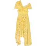 Vestidos amarillos de poliester de manga corta manga corta con escote V floreados Preen by Thornton Bregazzi con motivo de flores talla L para mujer 