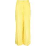 Pantalones amarillos de viscosa de lino rebajados informales P.A.R.O.S.H. para mujer 
