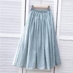 Faldas de algodón de lino  de primavera tallas grandes vintage talla XXL para mujer 