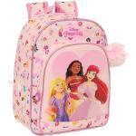 Mochilas escolares rosa pastel de poliester Princesas Disney acolchadas Safta infantiles 