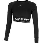 Tops deportivos negros manga larga Nike Dri-Fit para mujer 