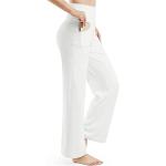 Pantalones blancos de piel con pijama tallas grandes transpirables talla XXL para mujer 
