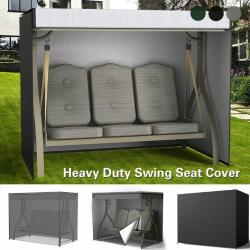 Protector resistente al aire libre de los muebles del jardín del jardín de la cubierta de la hamaca de la silla del asiento del oscilación de 3 plazas 420D