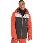 Chaquetas naranja de snowboard rebajadas con cuello alto con capucha Protest talla S de materiales sostenibles para hombre 