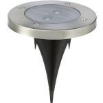 Lámparas LED grises de acero inoxidable con sensor de movimiento 