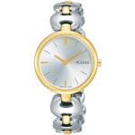 Relojes plateado de metal de pulsera impermeables Cuarzo analógicos con correa de plata Seiko para mujer 
