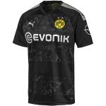 Equipaciones negras de fútbol Borussia Dortmund tallas grandes manga corta informales con logo Puma talla 3XL para hombre 