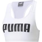 Sujetadores deportivos blancos de poliester rebajados Puma talla L de materiales sostenibles para mujer 
