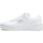 PUMA Women's Fashion Shoes CALI WN'S Trainers & Sneakers, PUMA WHITE-PUMA WHITE, 38.5