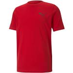 Camisetas rojas de poliester de cuello redondo con cuello redondo con logo Puma Active talla L de materiales sostenibles para hombre 